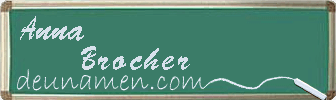 Anna Brocher Visitenkarte